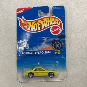 Yellow Pontiac Fiero 2M4 Toy Car
